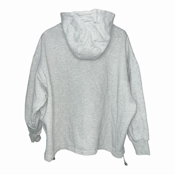 ADIDAS Women's Heather Gray Heavy French Terry Boxy Hoodie Sweatshirt Size Small - Picture 6 of 6